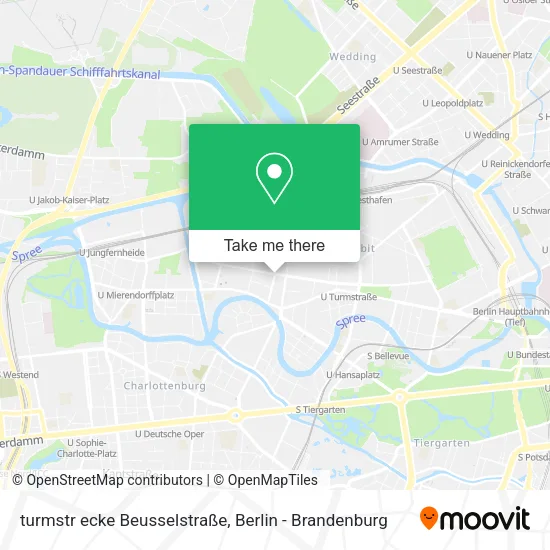 Карта turmstr ecke Beusselstraße