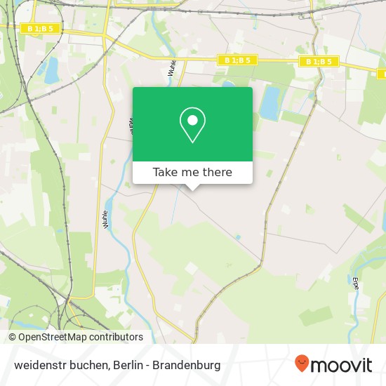 weidenstr buchen, Kaulsdorf, 12623 Berlin map