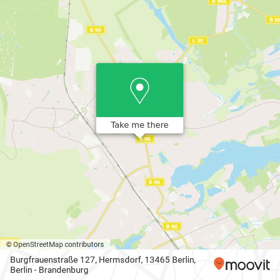 Burgfrauenstraße 127, Hermsdorf, 13465 Berlin map