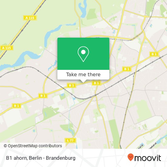 B1 ahorn, Zehlendorf, 14163 Berlin map