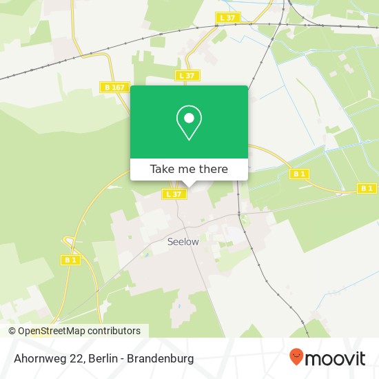 Ahornweg 22, 15306 Seelow map