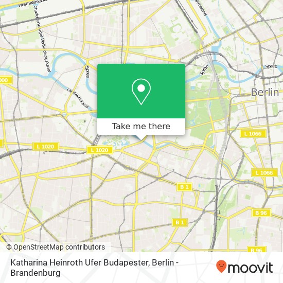 Карта Katharina Heinroth Ufer Budapester, Tiergarten, 10787 Berlin