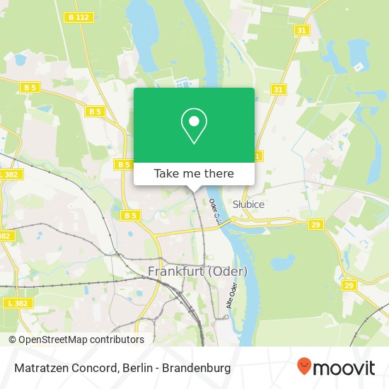 Карта Matratzen Concord, Berliner Straße 14