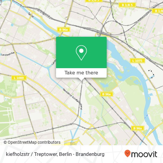 kiefholzstr / Treptower, Neukölln, 12059 Berlin map