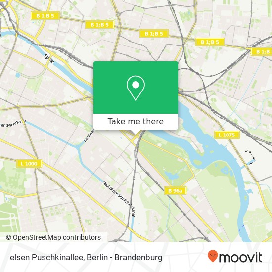 elsen Puschkinallee, Alt-Treptow, 12435 Berlin map