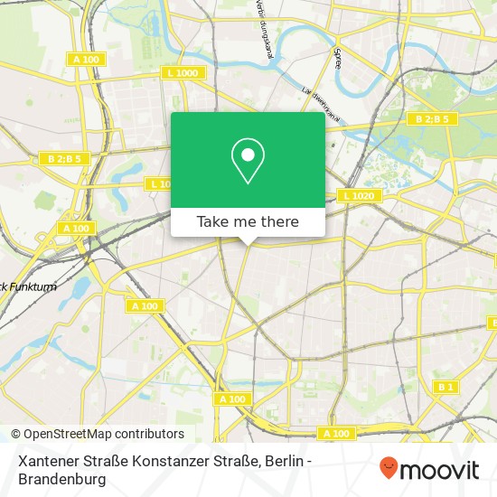 Xantener Straße Konstanzer Straße, Wilmersdorf, 10707 Berlin map