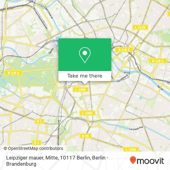 Карта Leipziger mauer, Mitte, 10117 Berlin