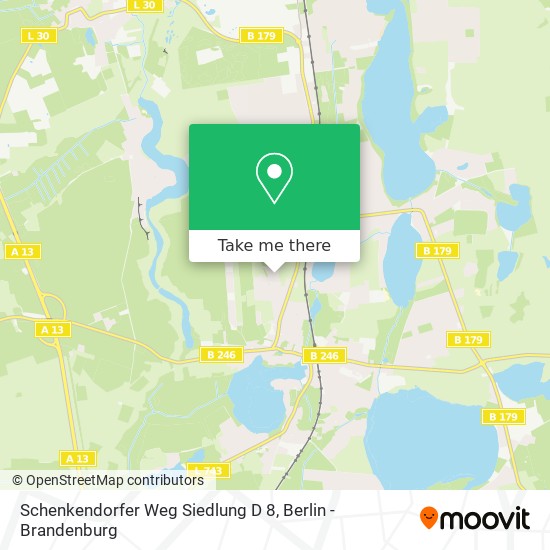 Schenkendorfer Weg Siedlung D 8 map