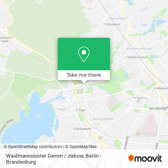 Waidmannsluster Damm / ziekow map