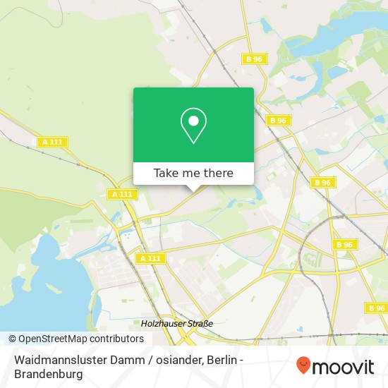 Waidmannsluster Damm / osiander, Tegel, 13509 Berlin map