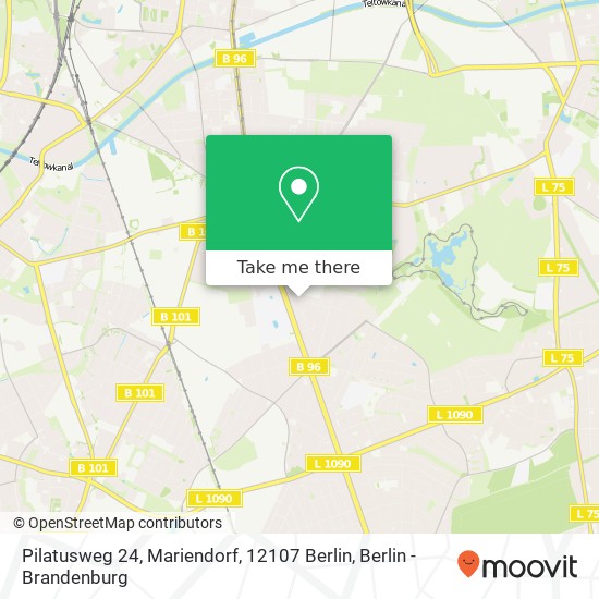 Pilatusweg 24, Mariendorf, 12107 Berlin map