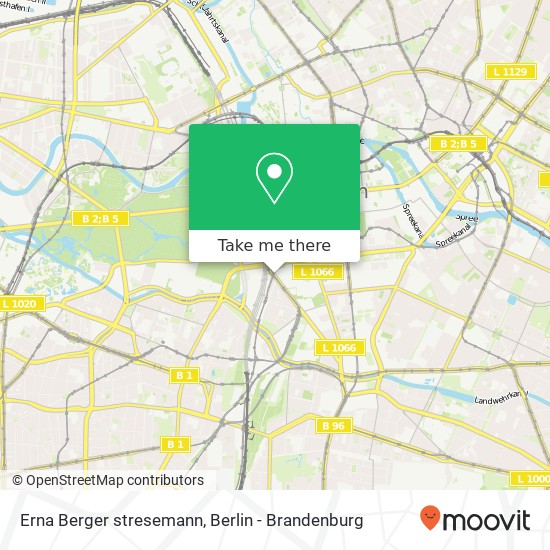 Карта Erna Berger stresemann, Mitte, 10117 Berlin