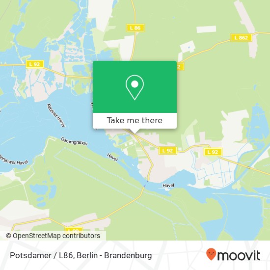 Potsdamer / L86, 14669 Ketzin / Havel map