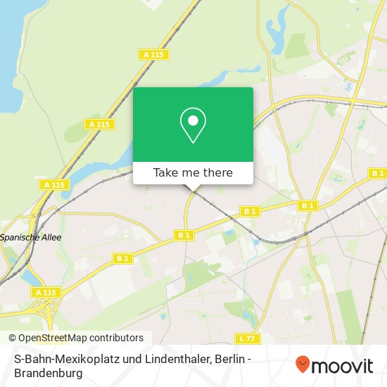 S-Bahn-Mexikoplatz und Lindenthaler, Zehlendorf, 14163 Berlin map
