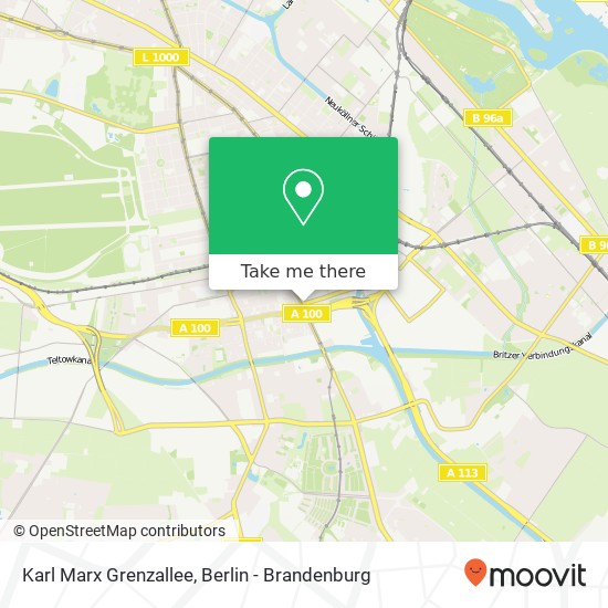 Karl Marx Grenzallee, Britz, 12057 Berlin map