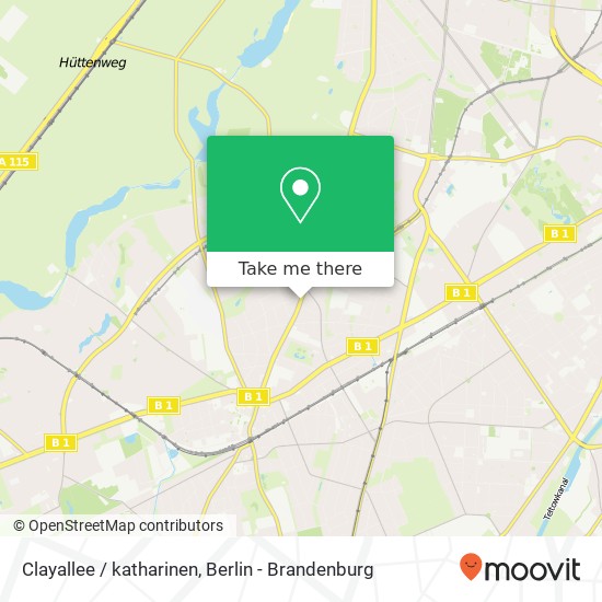 Карта Clayallee / katharinen, Zehlendorf, 14169 Berlin