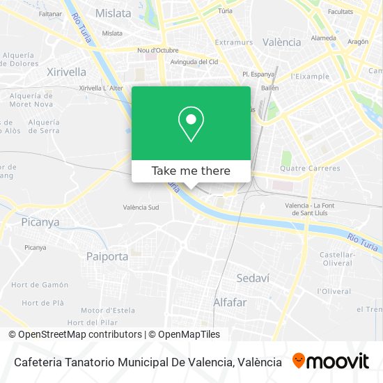Cafeteria Tanatorio Municipal De Valencia map
