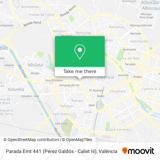 Parada Emt 441 (Pérez Galdós - Calixt Iii) map