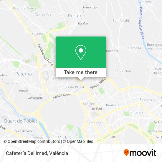 Cafetería Del Imed map