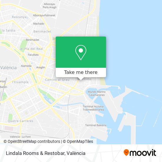 Lindala Rooms & Restobar map
