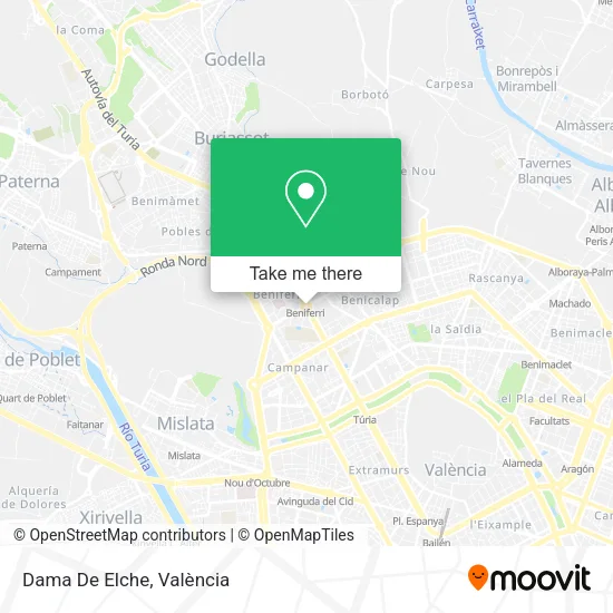Dama De Elche map