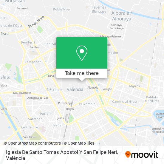 Iglesia De Santo Tomas Apostol Y San Felipe Neri map