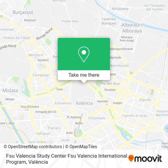 Fsu Valencia Study Center Fsu Valencia International Program map