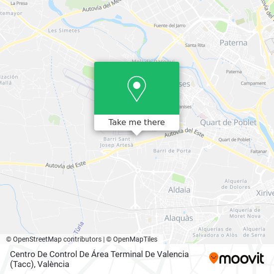 Centro De Control De Área Terminal De Valencia (Tacc) map