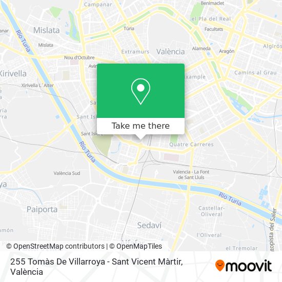 255 Tomàs De Villarroya - Sant Vicent Màrtir map