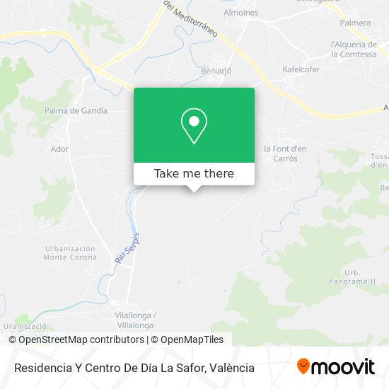 Residencia Y Centro De Día La Safor map