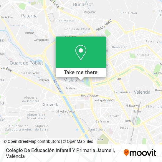 Colegio De Educación Infantil Y Primaria Jaume I map