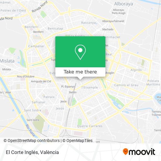 mapa El Corte Inglés