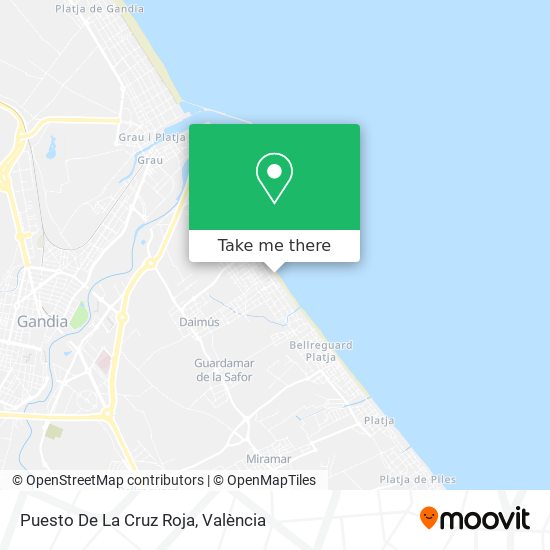 Puesto De La Cruz Roja map