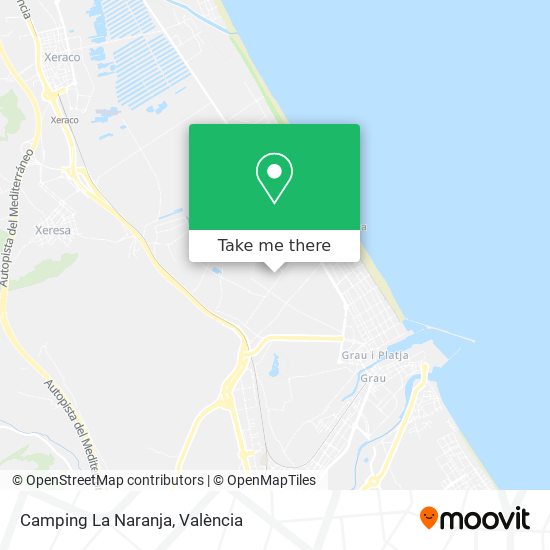 mapa Camping La Naranja