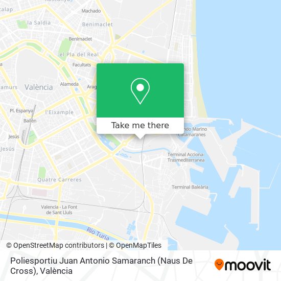 Poliesportiu Juan Antonio Samaranch (Naus De Cross) map
