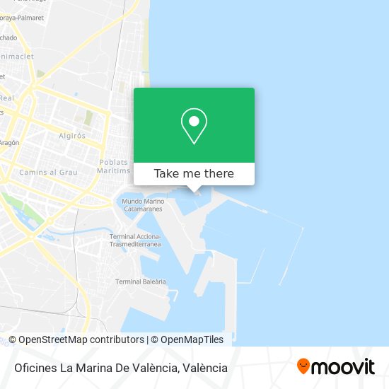 Oficines La Marina De València map