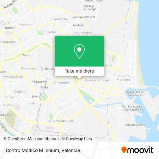 Centro Médico Milenium map