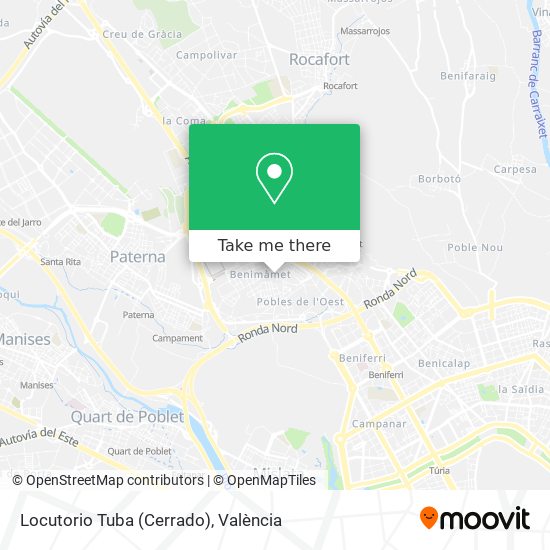 Locutorio Tuba (Cerrado) map