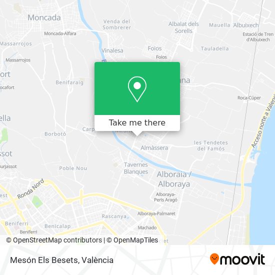 Mesón Els Besets map