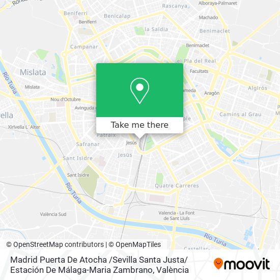 Madrid Puerta De Atocha /Sevilla Santa Justa/ Estación De Málaga-Maria Zambrano map