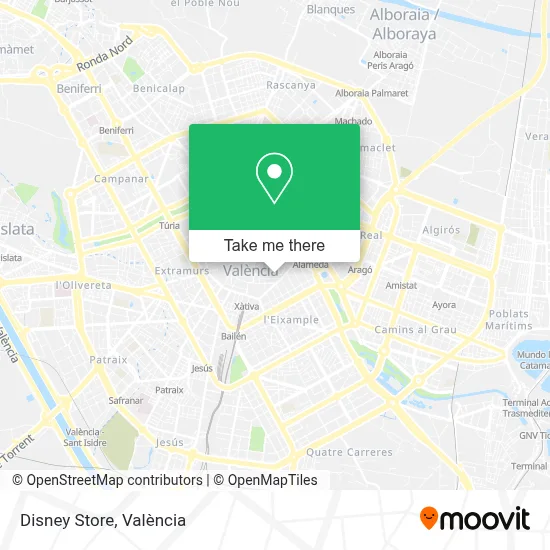 Disney Store map