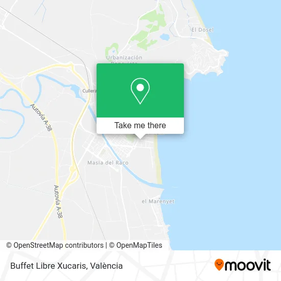 Buffet Libre Xucaris map