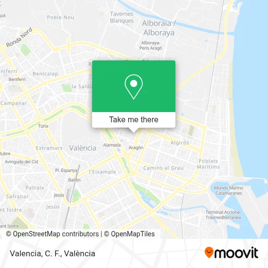 Valencia, C. F. map