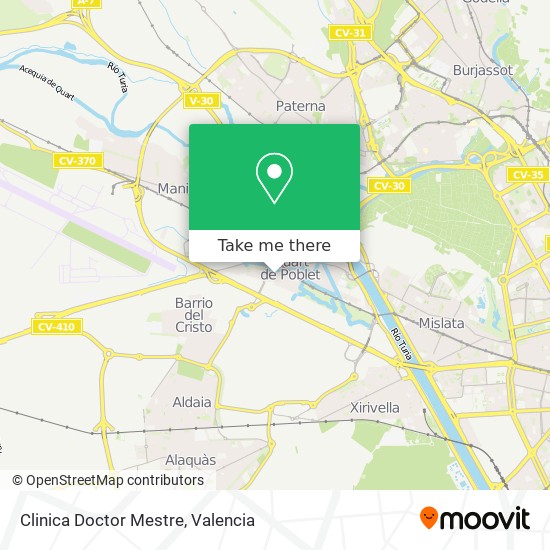 mapa Clinica Doctor Mestre