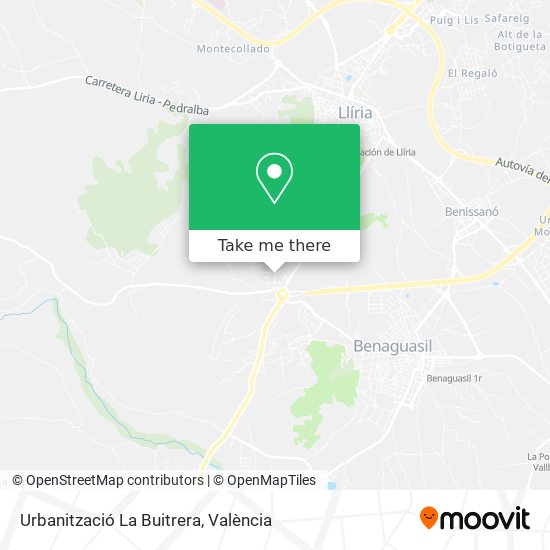 Urbanització La Buitrera map