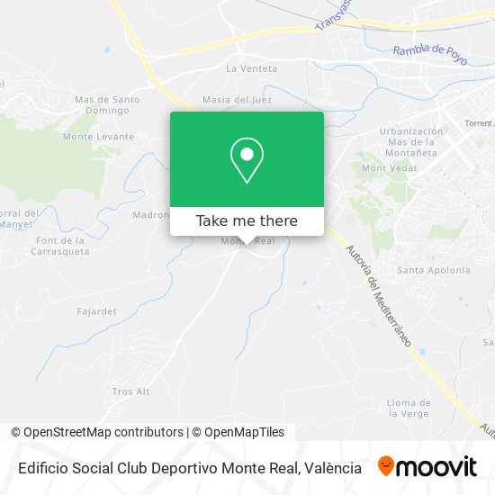 Edificio Social Club Deportivo Monte Real map