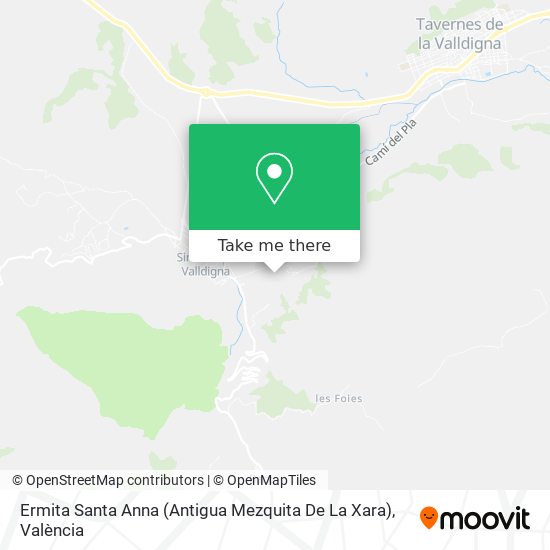 Ermita Santa Anna (Antigua Mezquita De La Xara) map