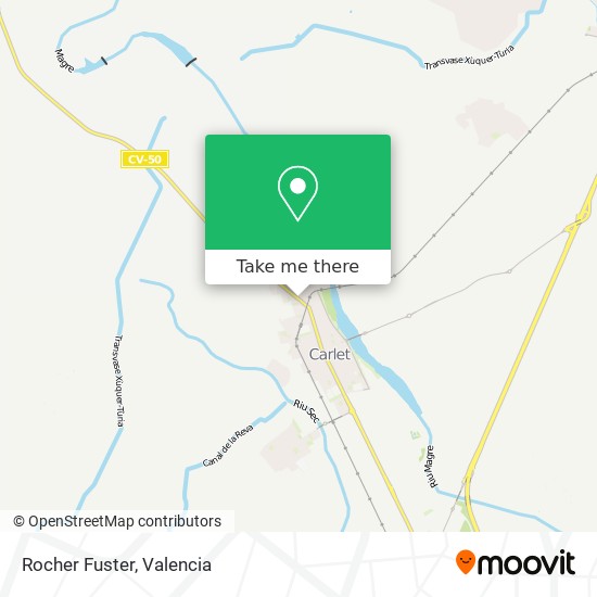 Rocher Fuster map