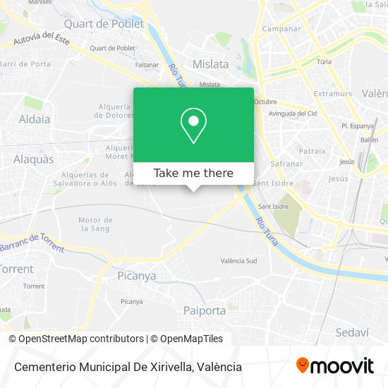 Cementerio Municipal De Xirivella map