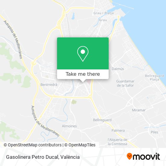 mapa Gasolinera Petro Ducal